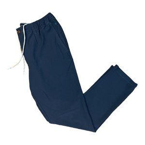CHUBBIES Men's Everywear Pant Navy Blue Drawstring Stretch Performance EUC
